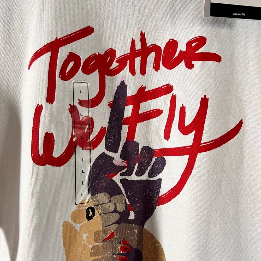 Nike Fly Collective Optimism Women’s Together We Fly Tee Shirt Size Large NWT
